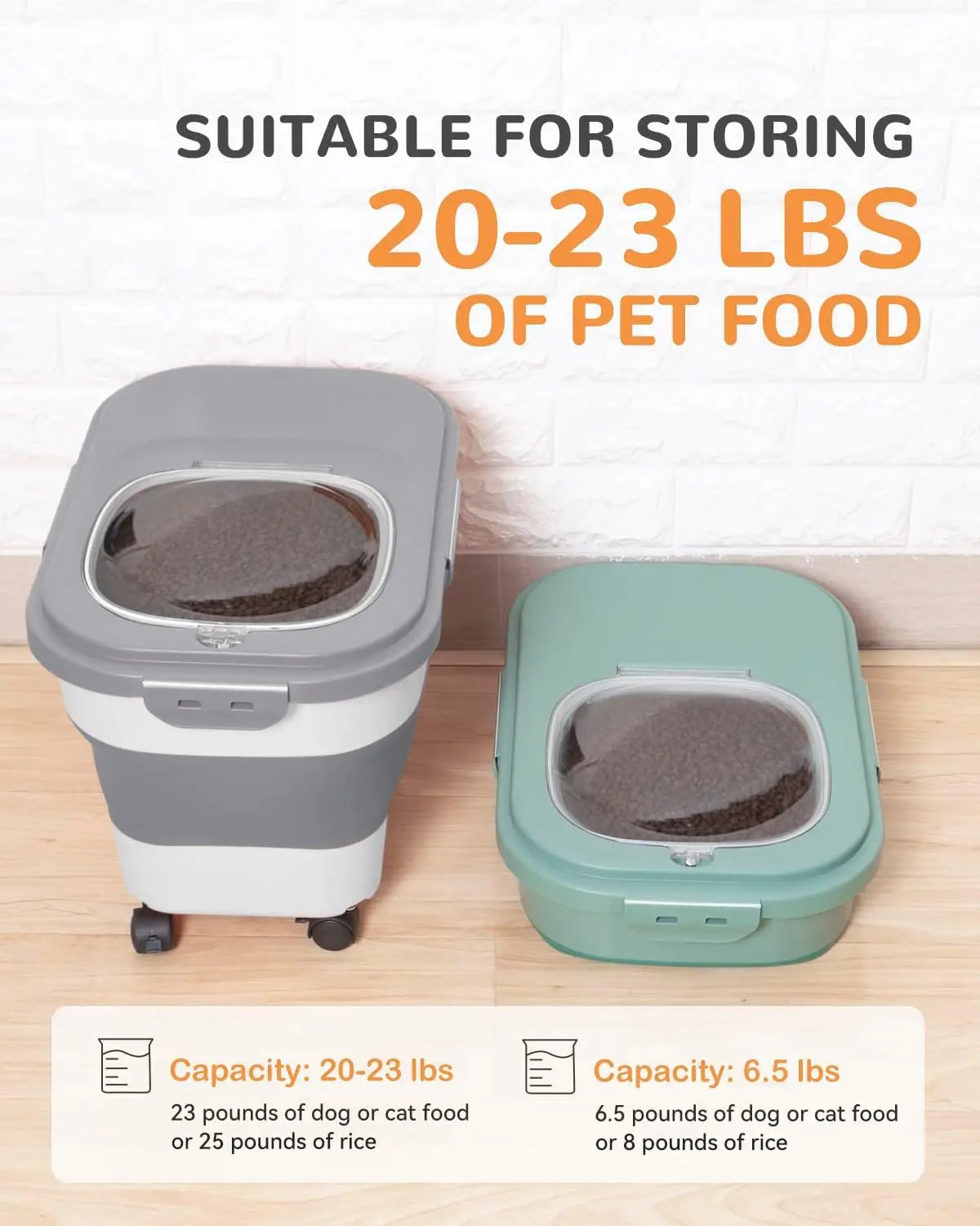 Pet Food Storage – Compact, Sealed & Mobile