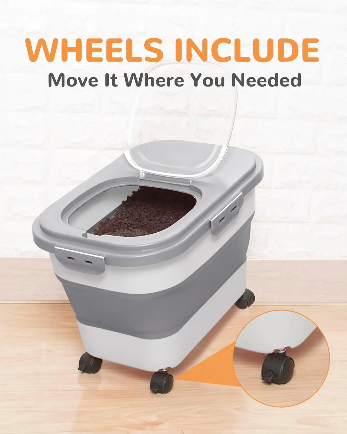 Pet Food Storage – Compact, Sealed & Mobile