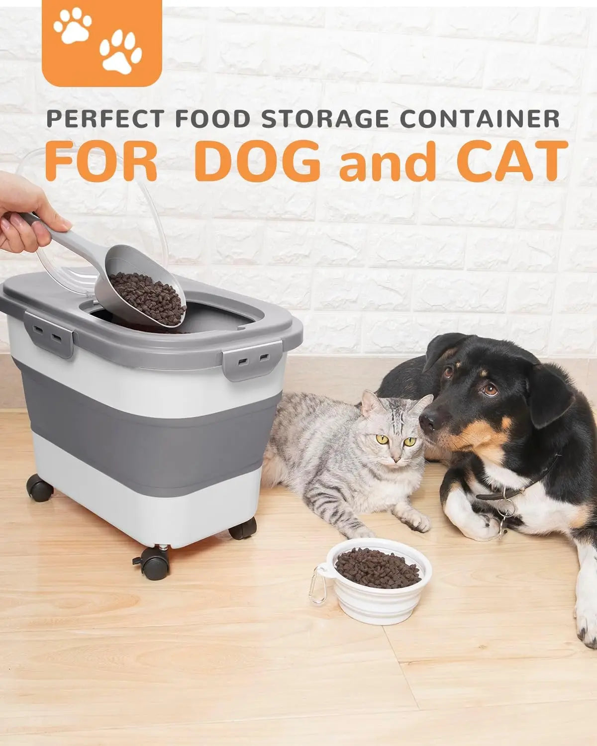 Pet Food Storage – Compact, Sealed & Mobile